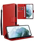 Wallet Leather Case for Google Pixel 9A — Red