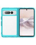 Crystal Clear Case for Google Pixel Fold — Teal