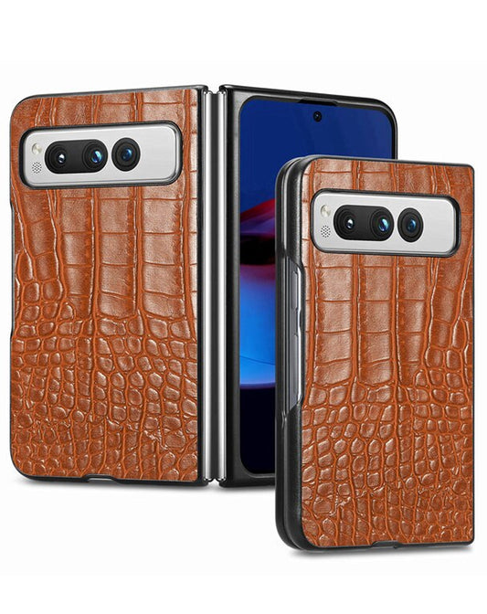 Leather Case for Google Pixel Fold — Brown