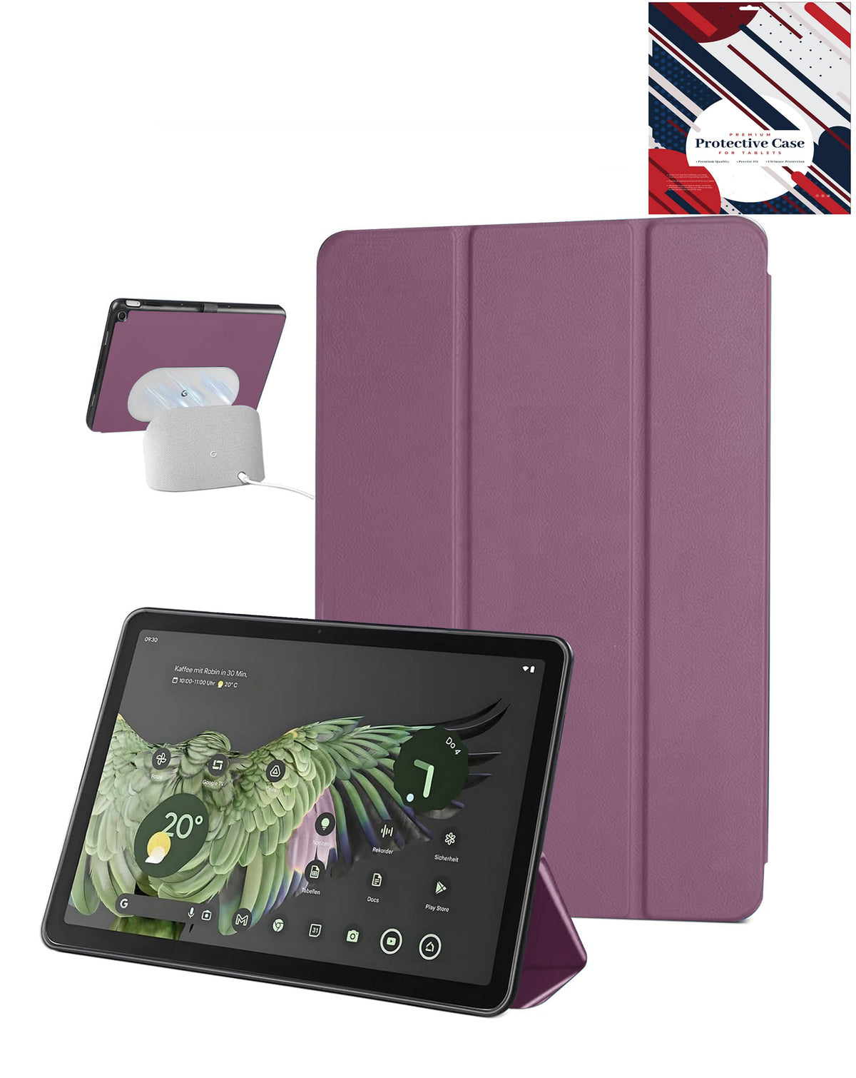 Heavy-Duty Shockproof Kickstand Case for Google Pixel — Purple
