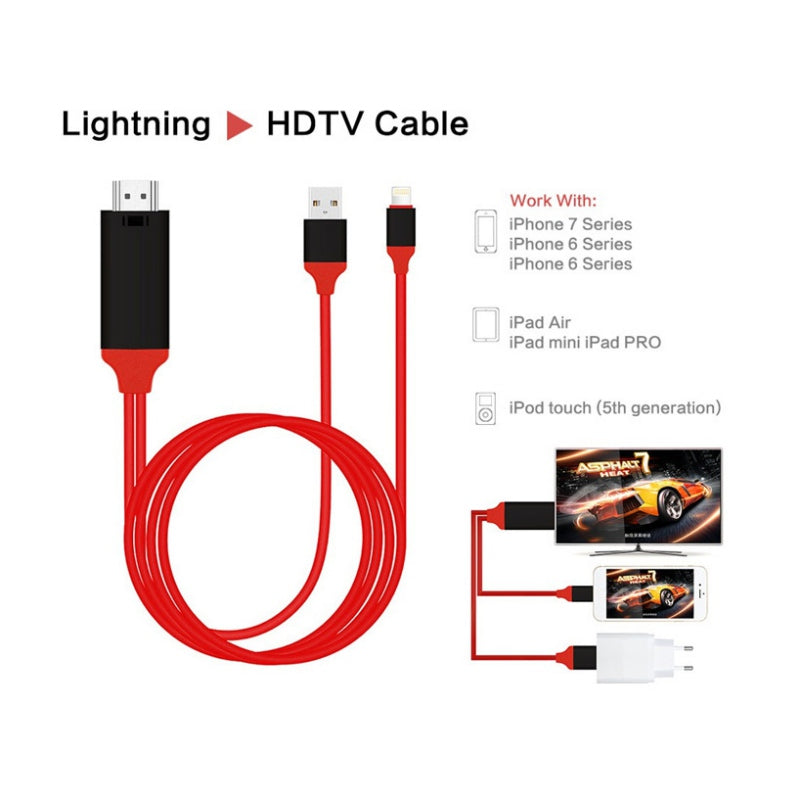 Display 2in1 Cable for HDMI & USB-A — Hdtv / Charging & Data, 3ft