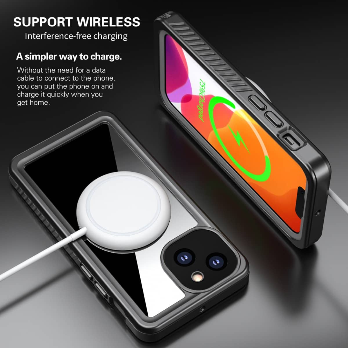 Crystal Clear Water-Resistant Case for iPhone 13
