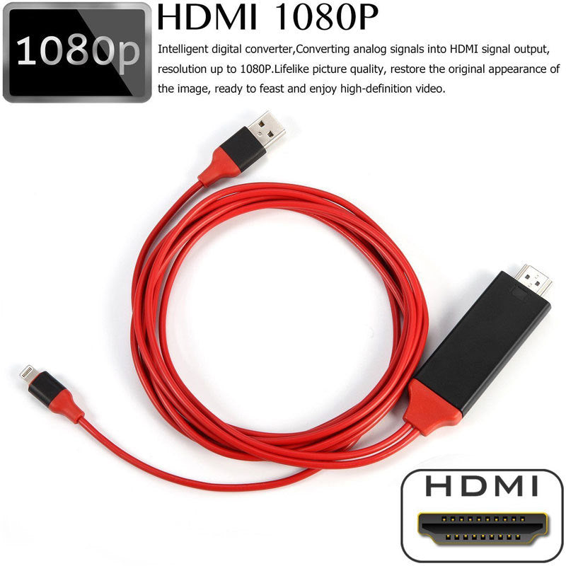 Display 2in1 Cable for HDMI & USB-A — Hdtv / Charging & Data, 3ft