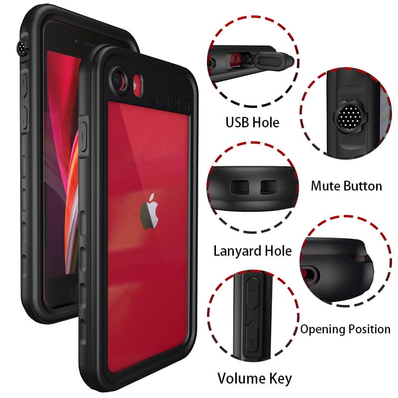 Water-Resistant Case for iPhone 7G / 8G / SE