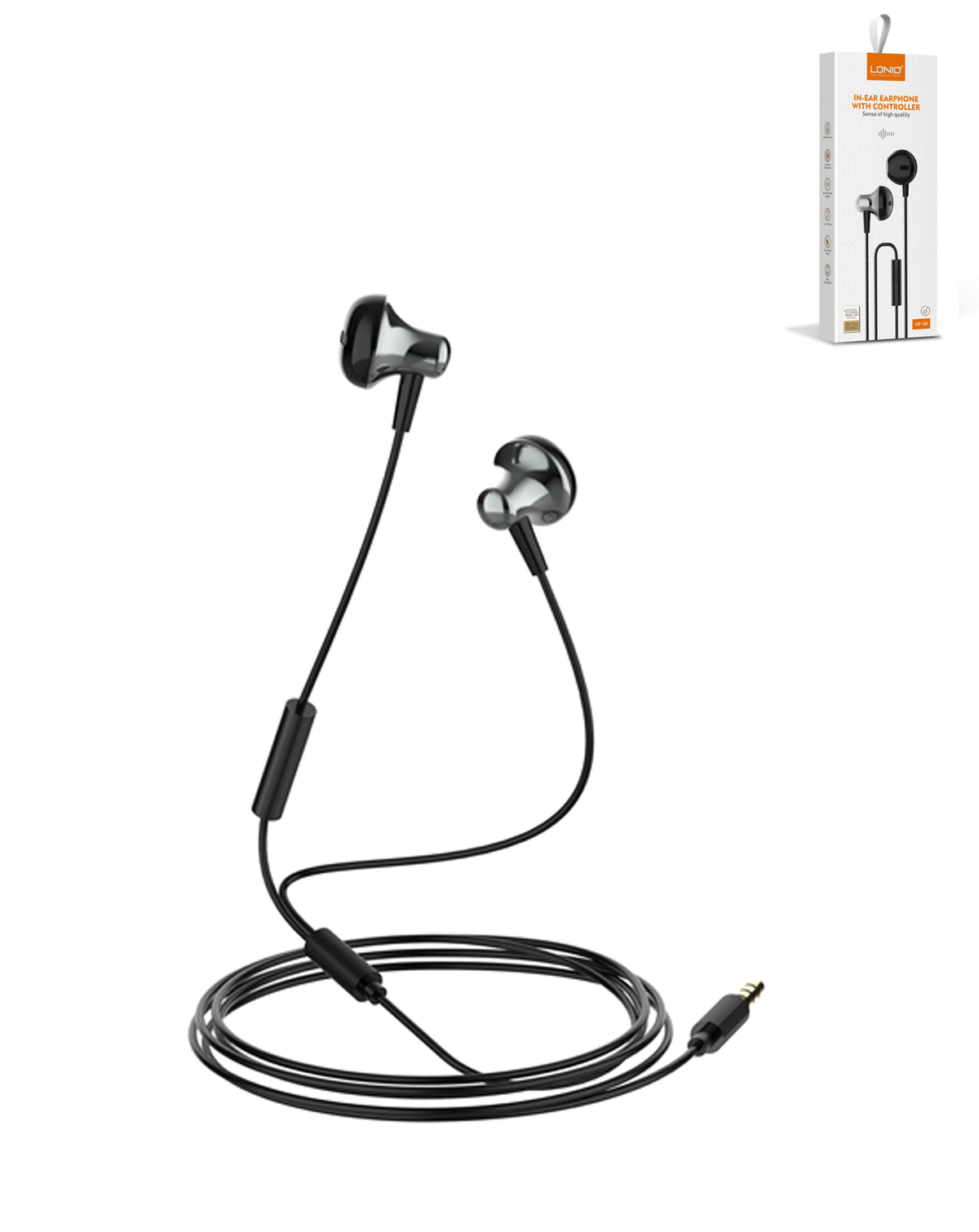 LDNIO HP08 High Quality Wired Stereo Headset Earphone with Microphone