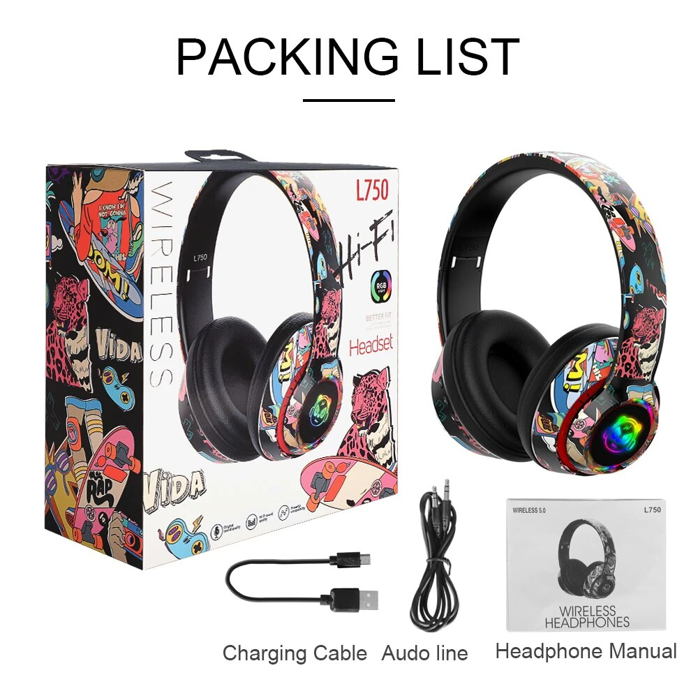 Vida L750 Wireless Headphones — White