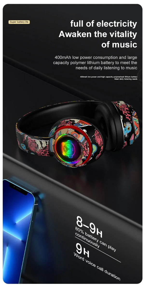 Vida L750 Wireless Headphones — White