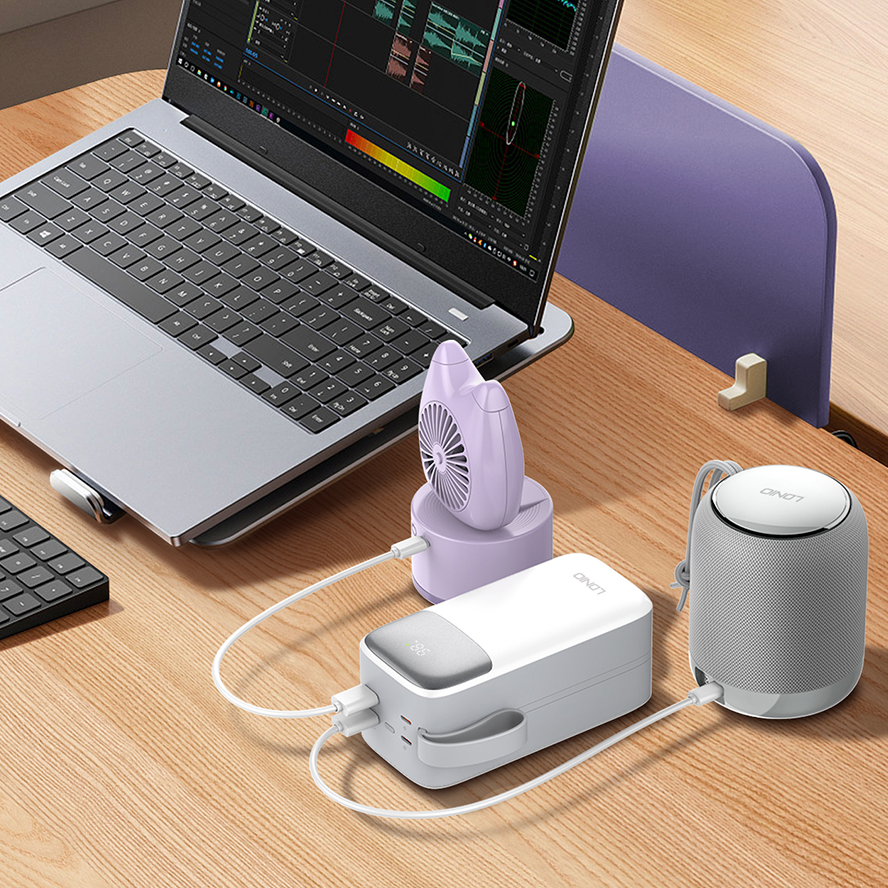 LDNIO PQ50 Power Bank with Lanyard — 50000 mAh / 22.5W