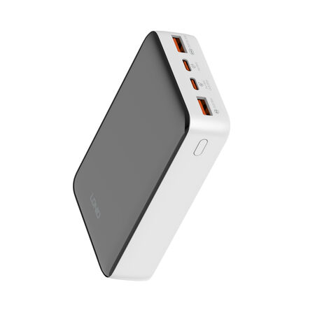 LDNIO PQ22 Power Bank with Digital Display — Black / White, 20000 mAh / 22.5W