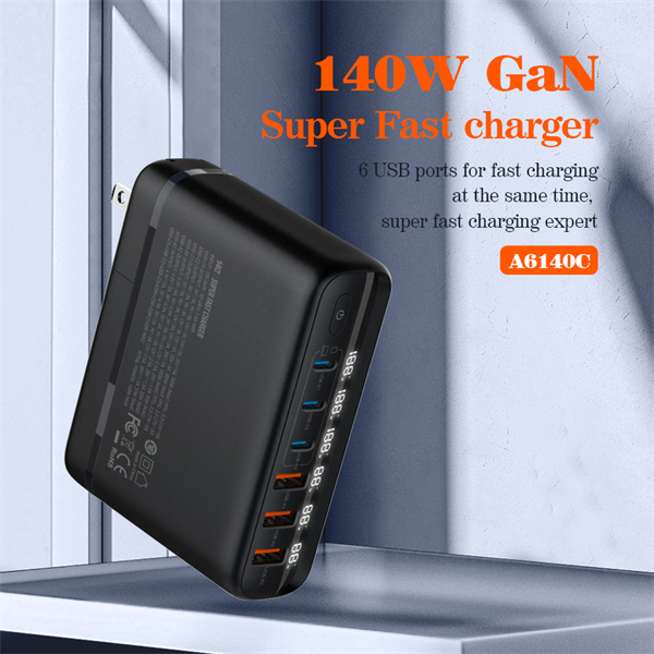 LDNIO A6140C 3x USB-C+A GaN Super Fast Desktop Charger — 140W