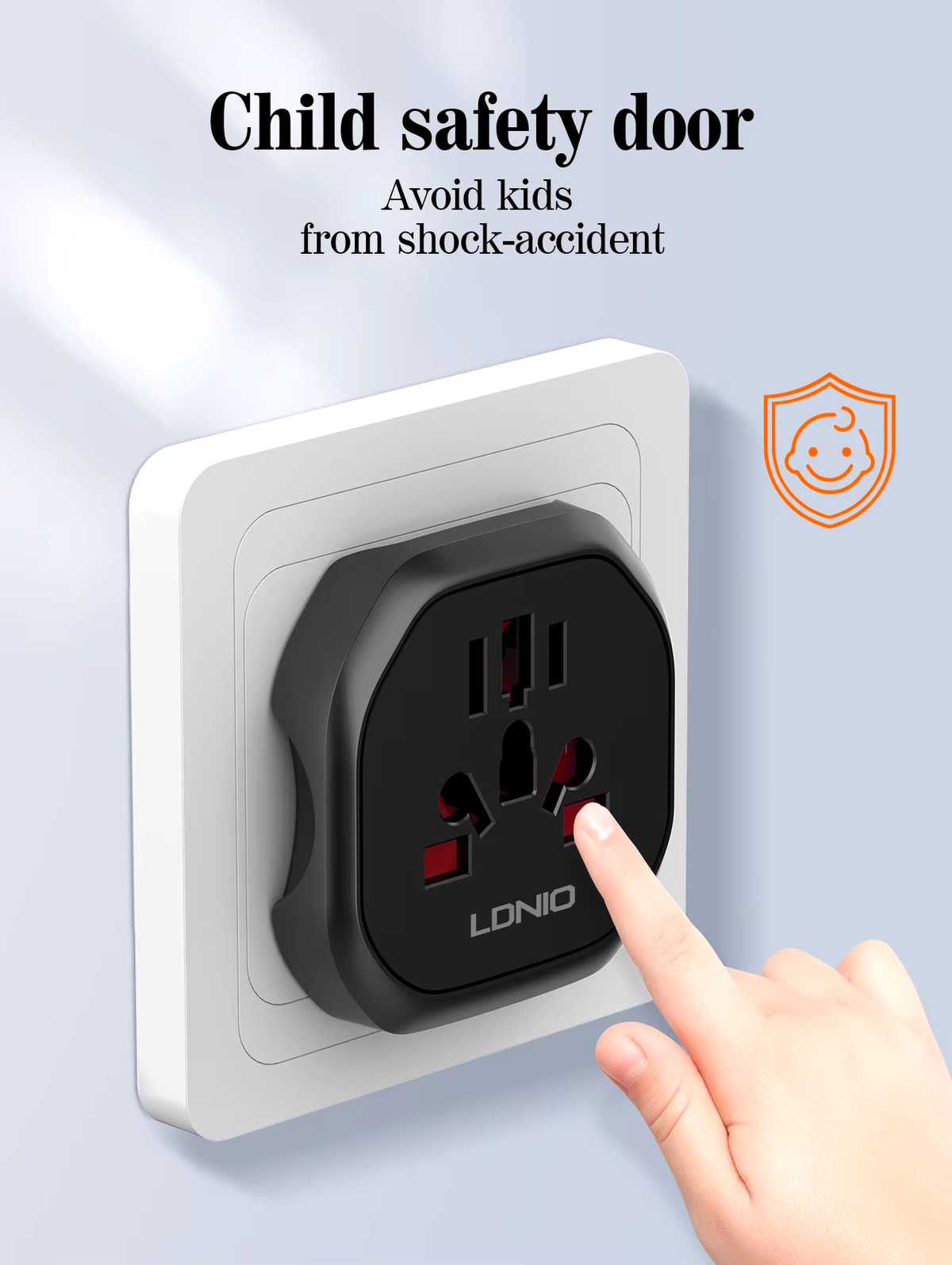 LDNIO Z7 Power Strip Travel Adapter US to Uk/eu/au