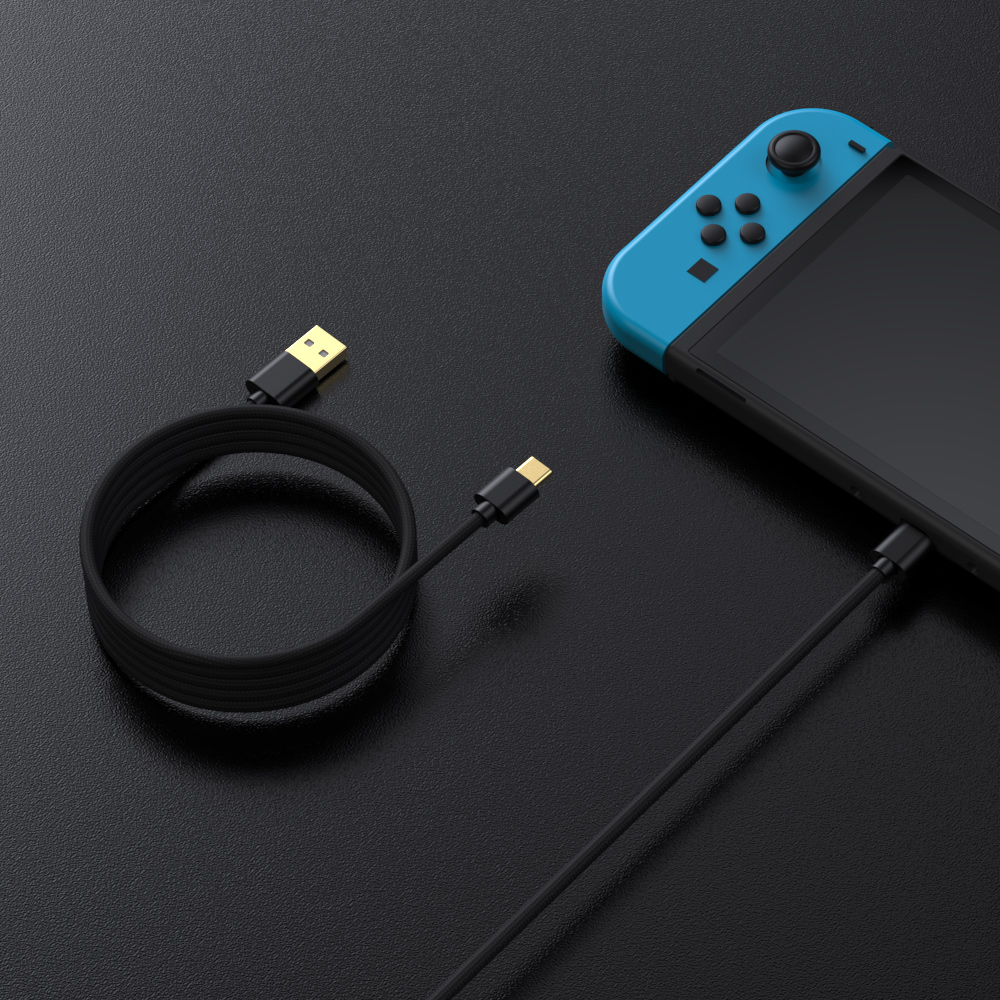 Dobe USB-A to USB-C Data Cable for PlayStation 5 / Xbox Controllers — 9ft