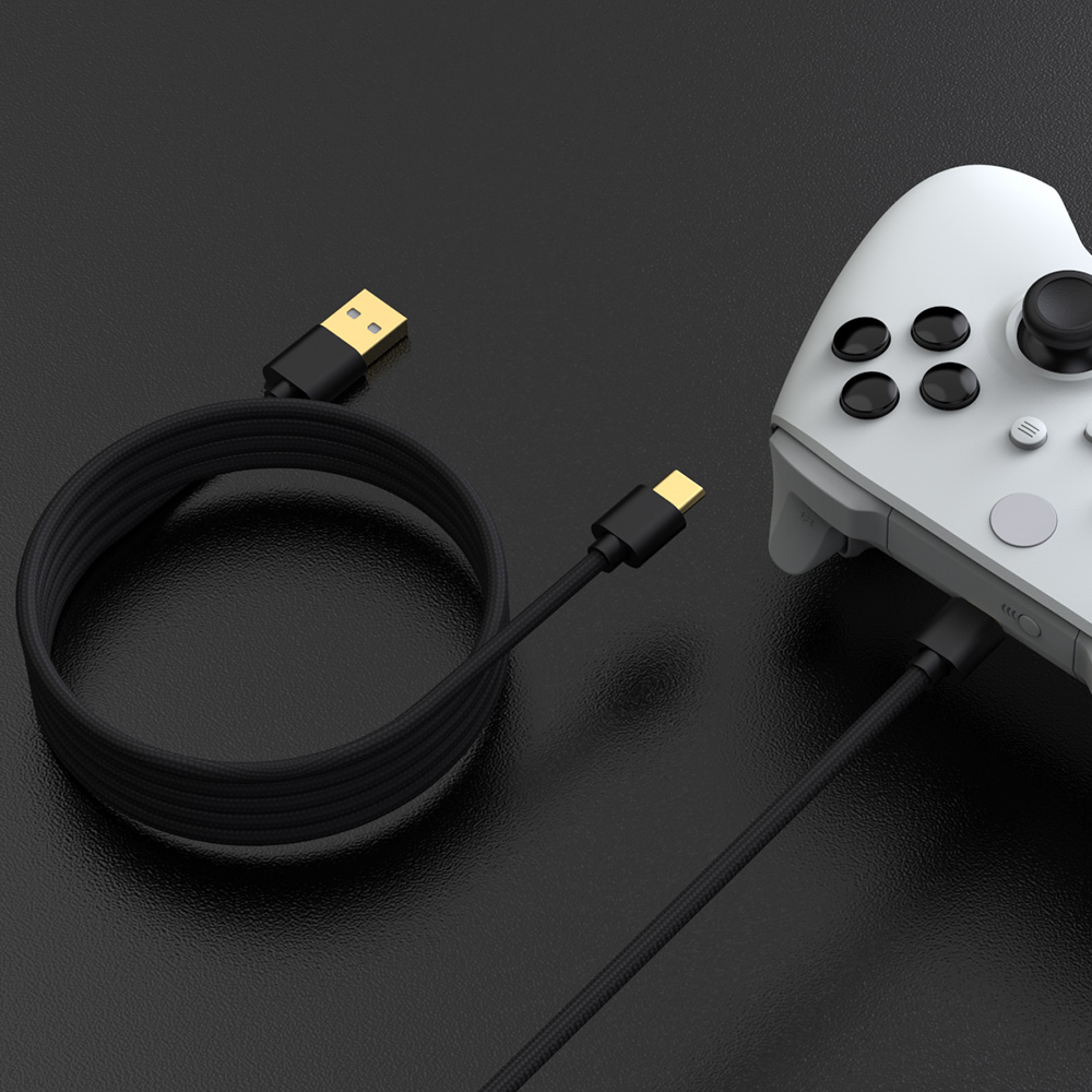 Dobe USB-A to USB-C Data Cable for PlayStation 5 / Xbox Controllers — 9ft