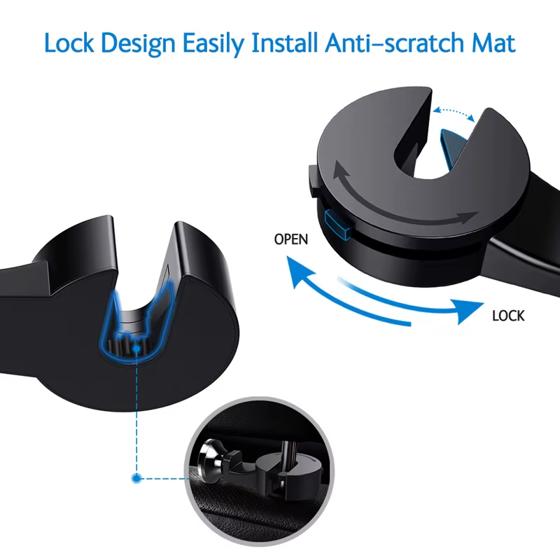 Universal 360 Rotation Magnetic Tablet / Phone Mount Holder For Backseat Headrest