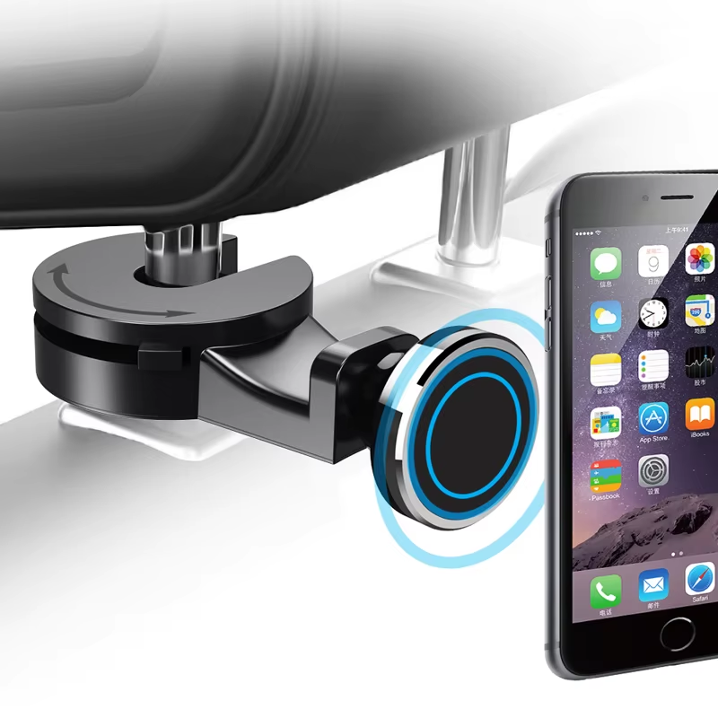 Universal 360 Rotation Magnetic Tablet / Phone Mount Holder For Backseat Headrest
