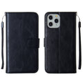 Wallet Leather Case for iPhone 12 Mini — Black