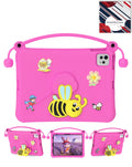 Heavy-Duty Shockproof Kickstand Kids Case for iPad 10 2022 10.9 — Hot Pink