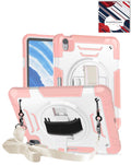 Heavy-Duty Shockproof Kickstand Case for iPad 10 2022 10.9 — Pink