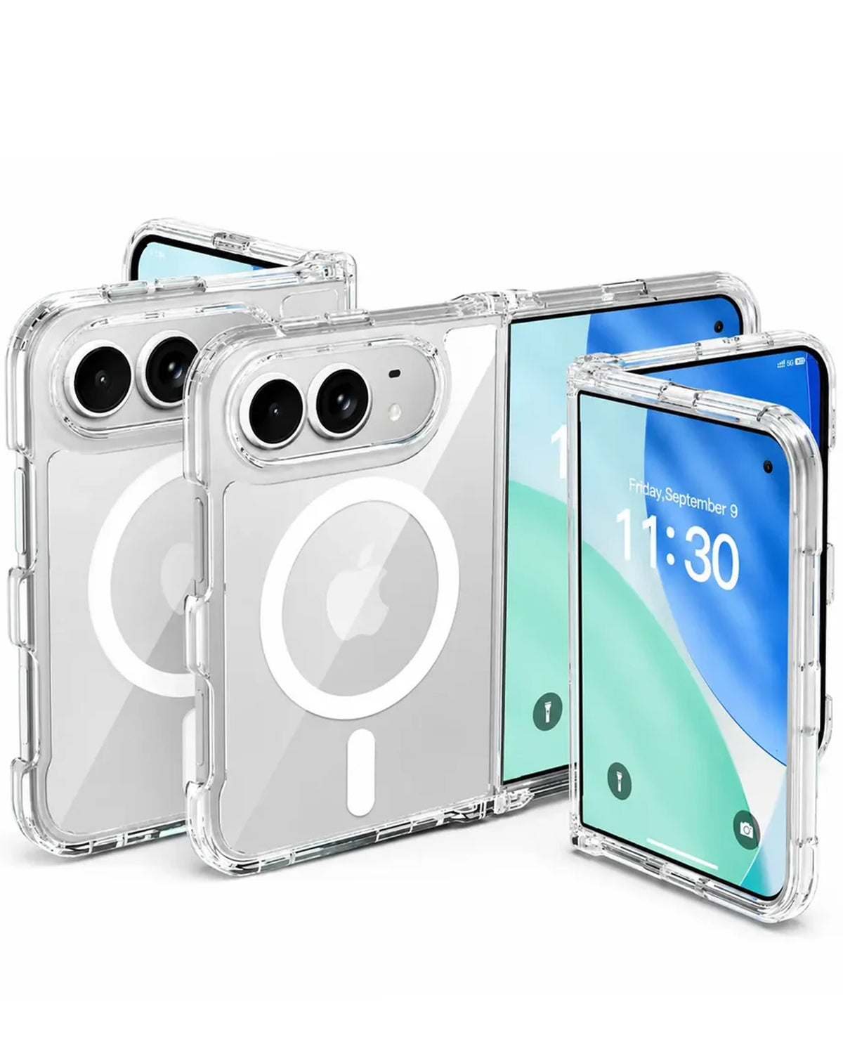 Wireless Charging Clear Case for iPhone Duo — Clear
