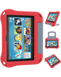 Heavy-Duty Shockproof Kickstand Case for Kindle Fire Max 11 2023 — Red