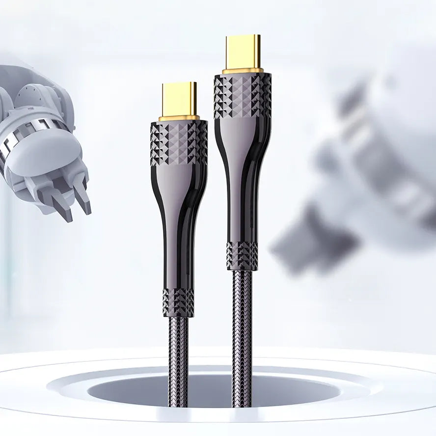 LDNIO LC651c USB-C to USB-C Fast Charging Cable — 3ft, 100W, Gray
