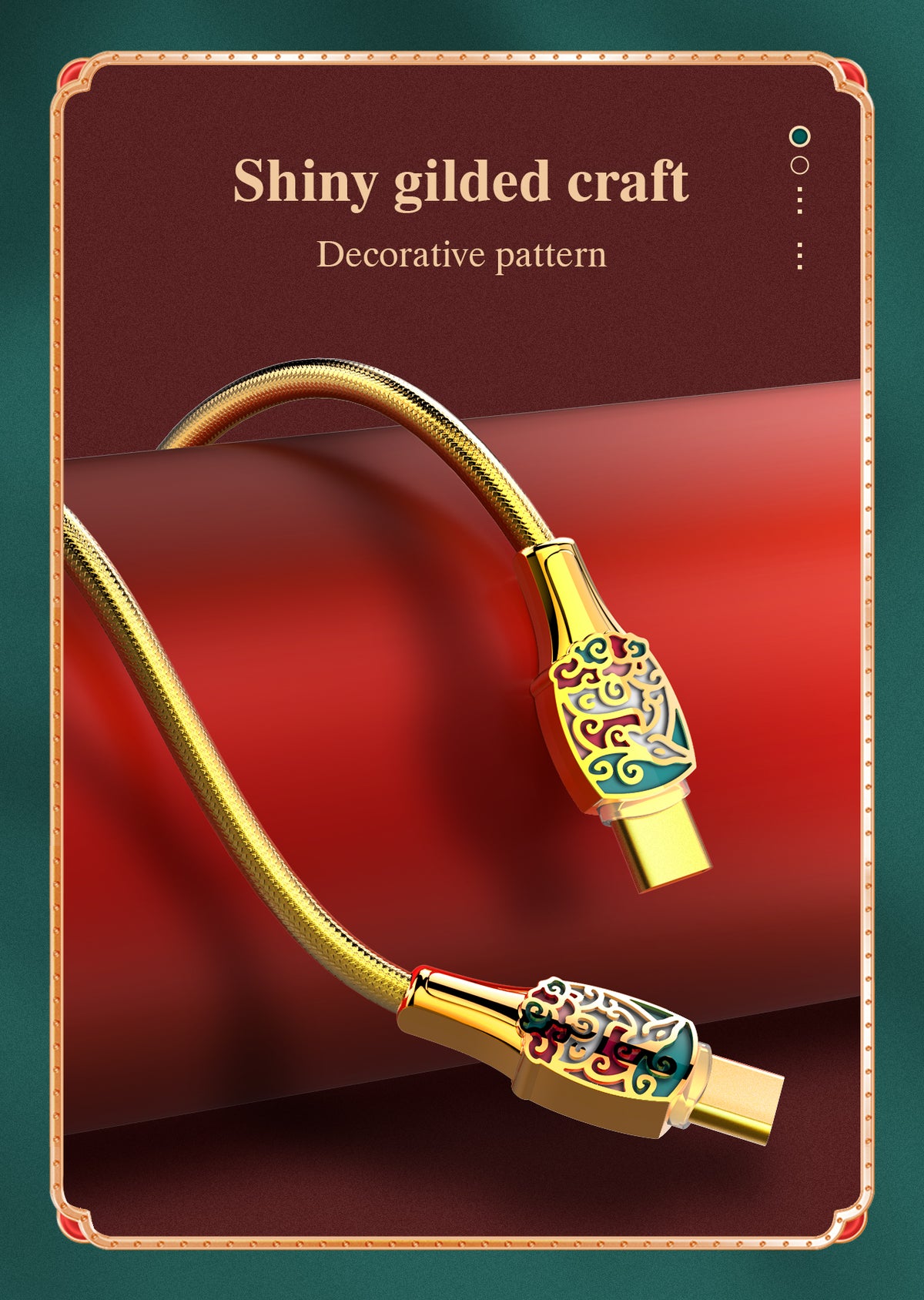 LDNIO LC881C PD 3.1 USB-C to USB-C Fast Charging Cable — Gold, 3ft, 65W