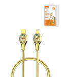 LDNIO LC881i PD-3.1 USB-C to Lightning Non-MFI Fast Charging Cable — Gold, 3ft, 30W
