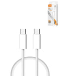 LDNIO LC901c USB-C to USB-C Fast Charging Cable — White, 3ft, 65W