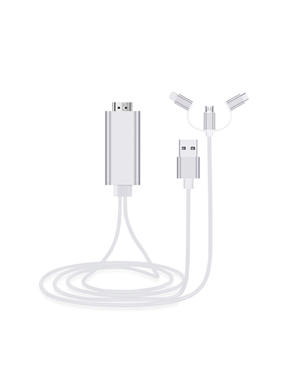 Display 3in1 Cable for HDMI & USB L / M / C — Hdtv / Charging & Data