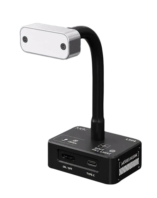 LuoWei LS04 Soft Fill Light LED Flexible Gooseneck Desk Lamp with Stepless Dimming
