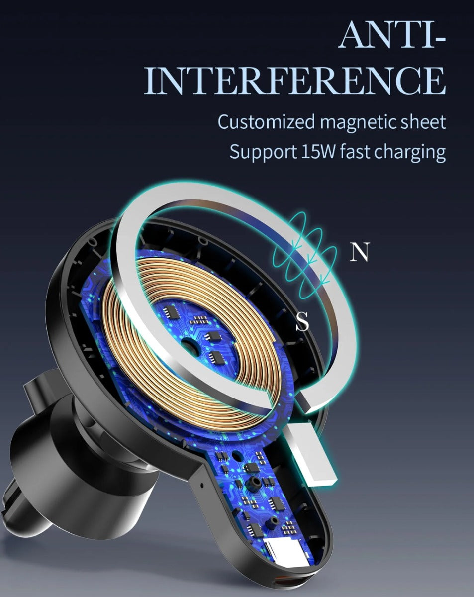 LDNIO MA20 Fast Wireless Charging Automatic Car Mount — 15W