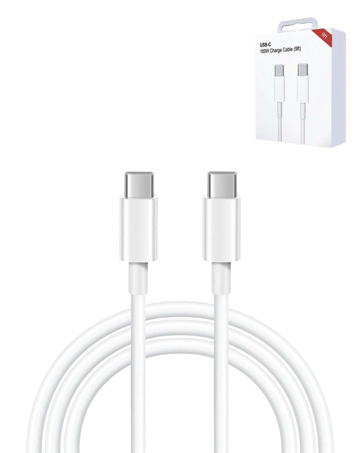 MacBook USB-C Charging Cable — 9ft, 100W