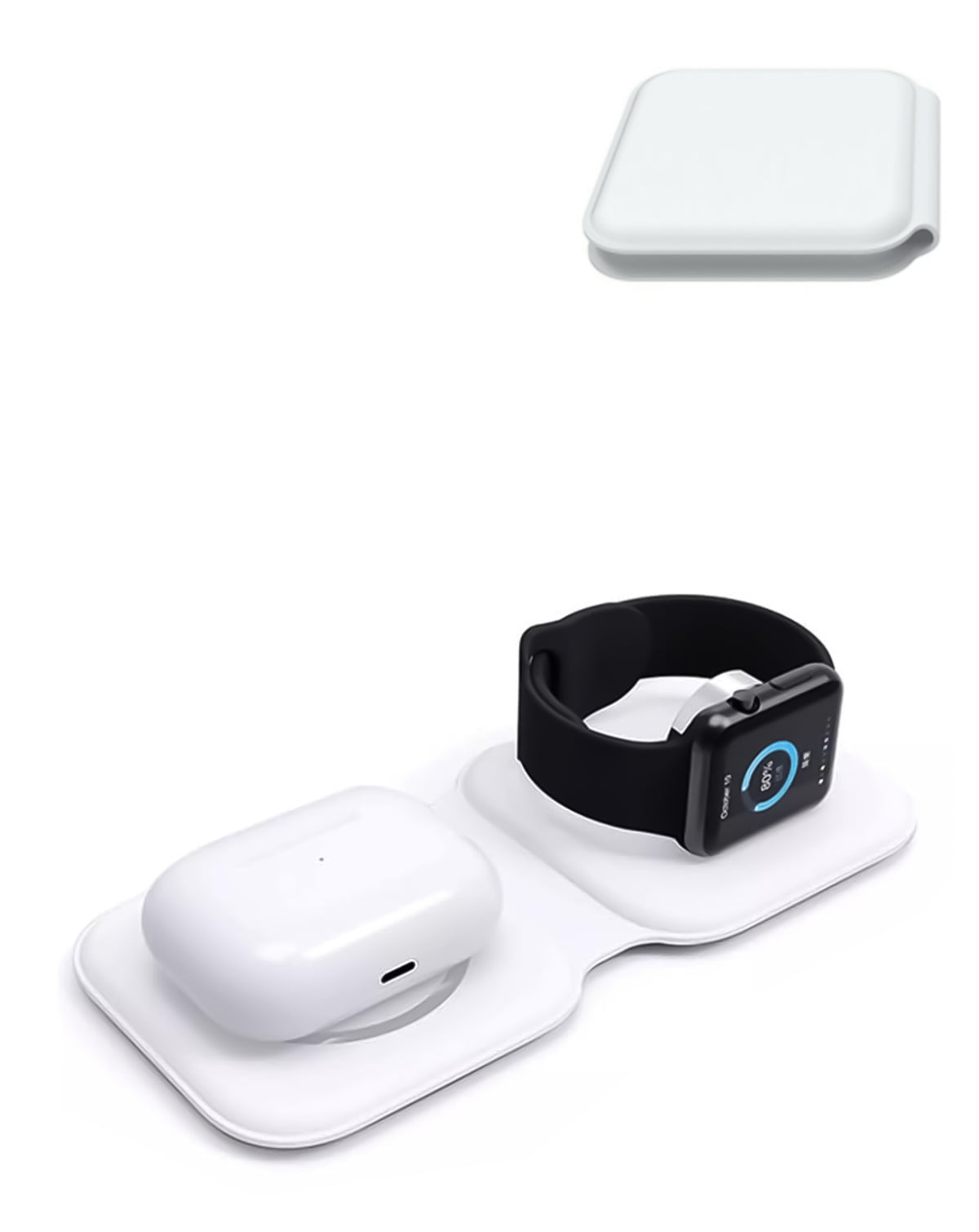 Magnetic Wireless Charging Pad Duo for Phones, Watch & Headphone