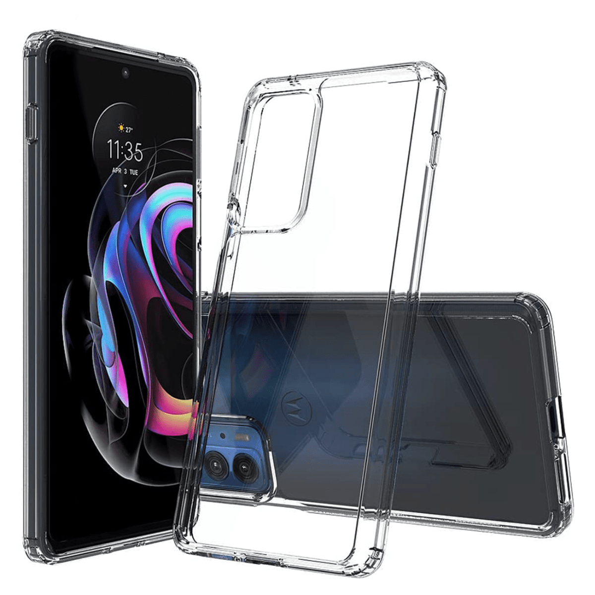 Crystal Clear Case for Moto Edge 20 Pro — Clear
