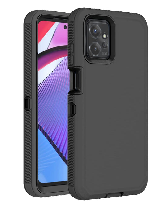 Heavy-Duty Shockproof Case for Moto G Power 5G 2023 — Black