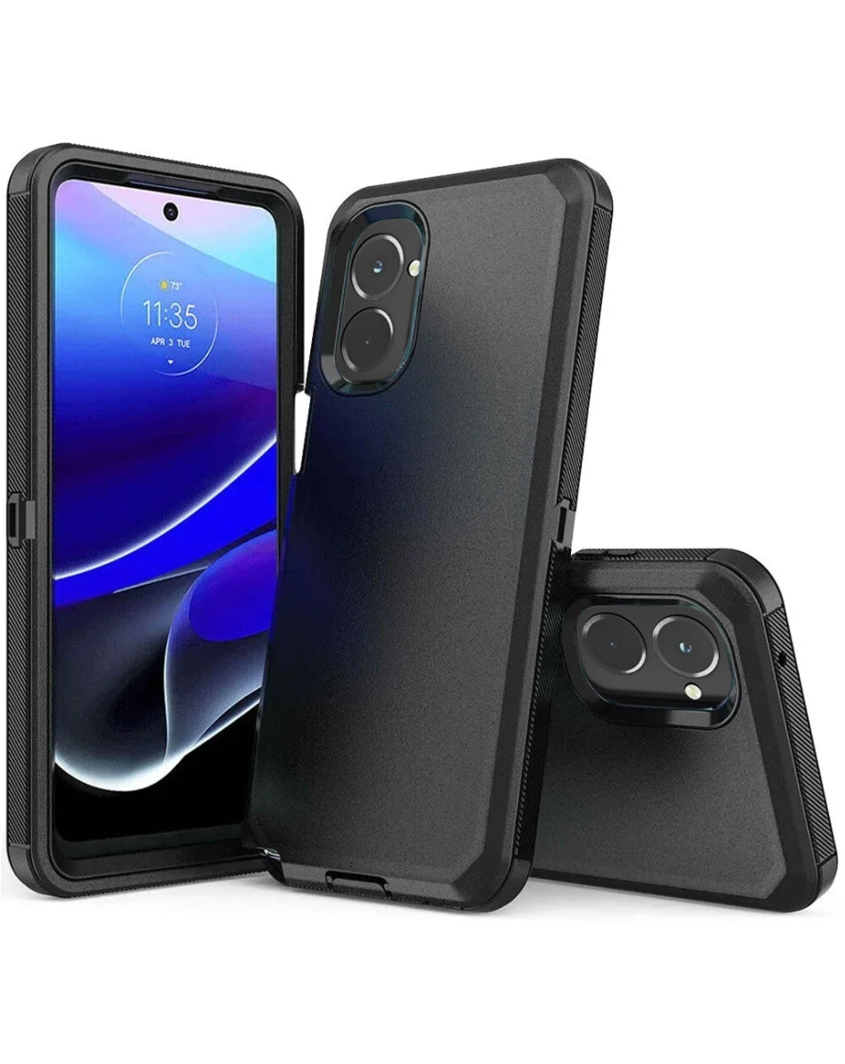 Heavy-Duty Shockproof Case for Moto G Power 5G 2024 — Black