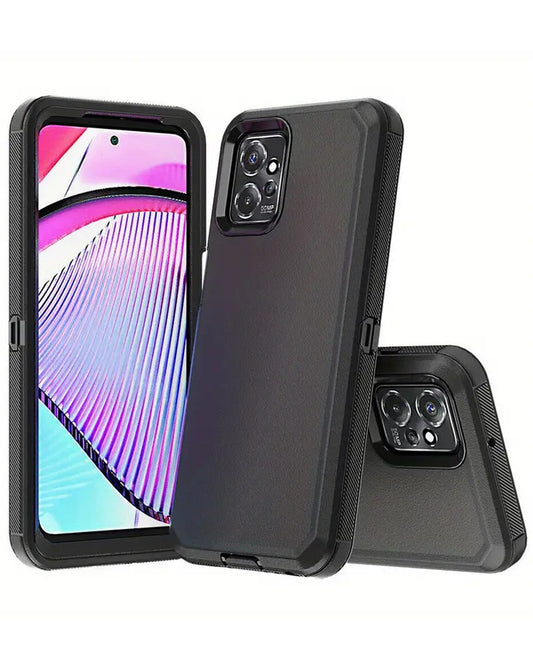 Heavy-Duty Shockproof Case for Moto G Power 5G 2025 / 2026 / Play 5G 2025 — Black