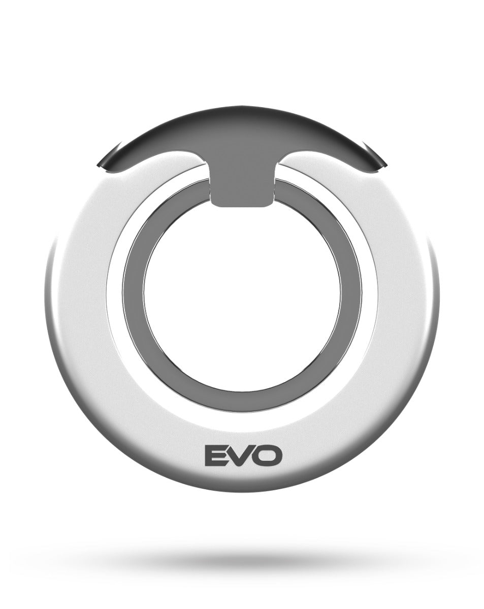 EVO PO1 Magnetic Phone Ring Compatible with Wireless Charging - White