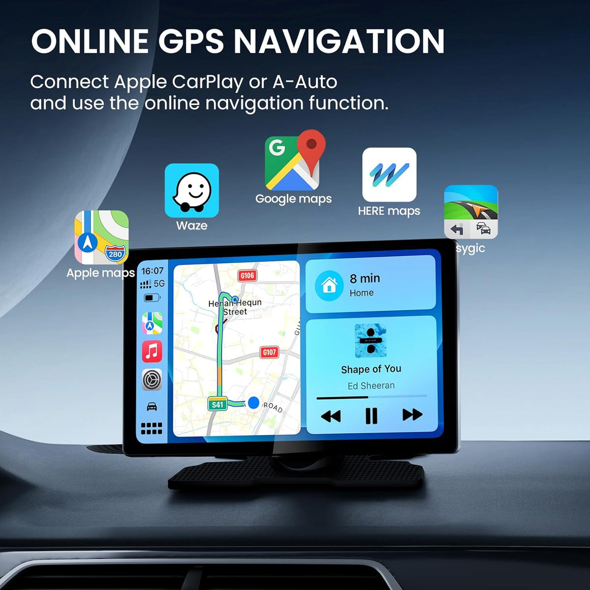 9'' USB-C Interface for CarPlay and Android Auto