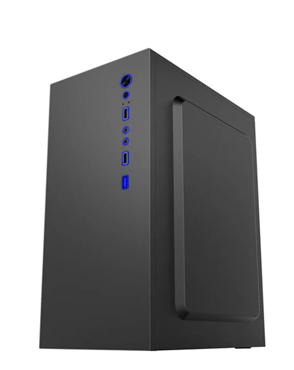 Custom Tower PC Case with Large Cooling Fan — Black, 300*165*380MM