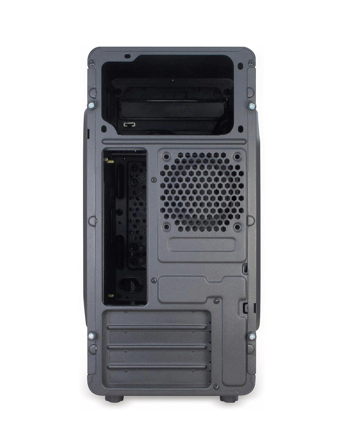 Custom Tower PC Case with Large Cooling Fan — Black, 300*165*380MM
