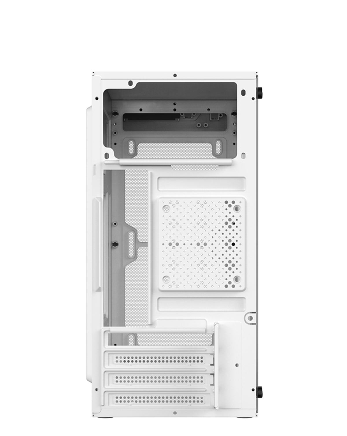 Custom Tower PC Case with 2 Cooling Fan — White, 305*170*350MM