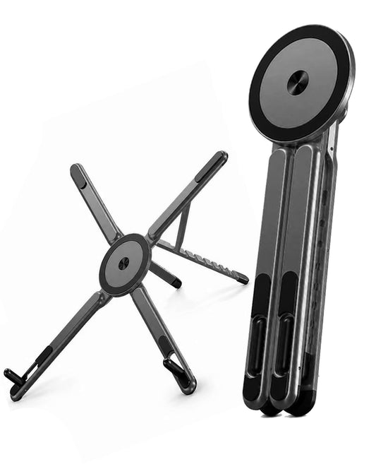 Portable Multi-Functional Holder for Laptop and Phone — Black
