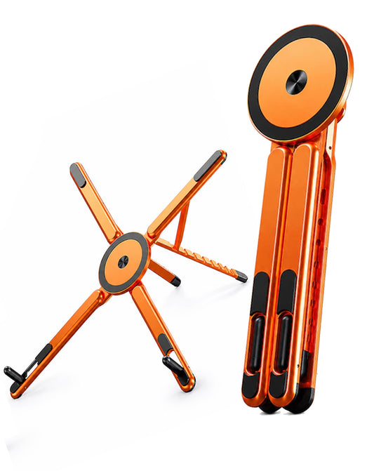 Portable Multi-Functional Holder for Laptop and Phone — Orange