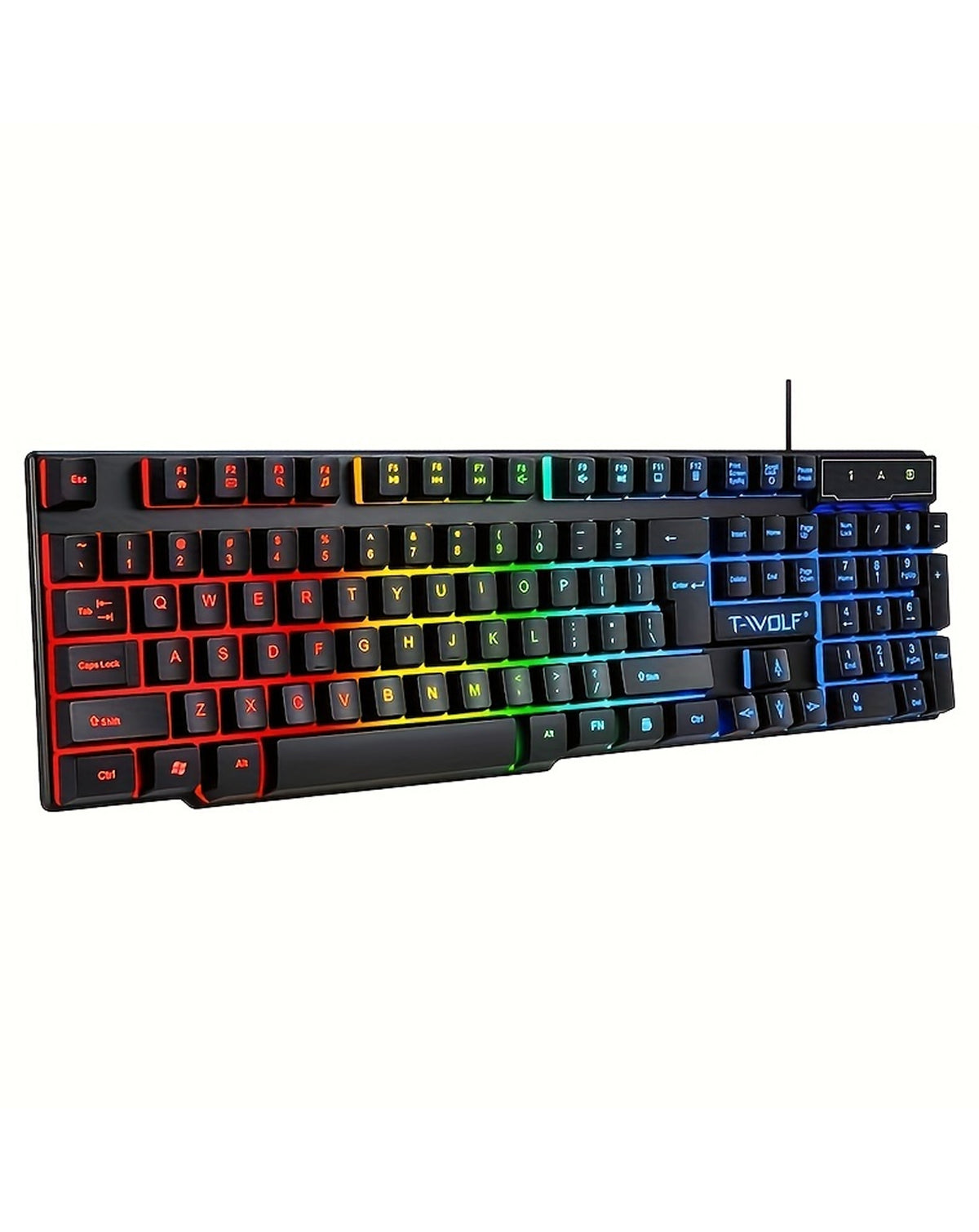 RGB Full Size Gaming Keyboard with Multimedia Keys — T20