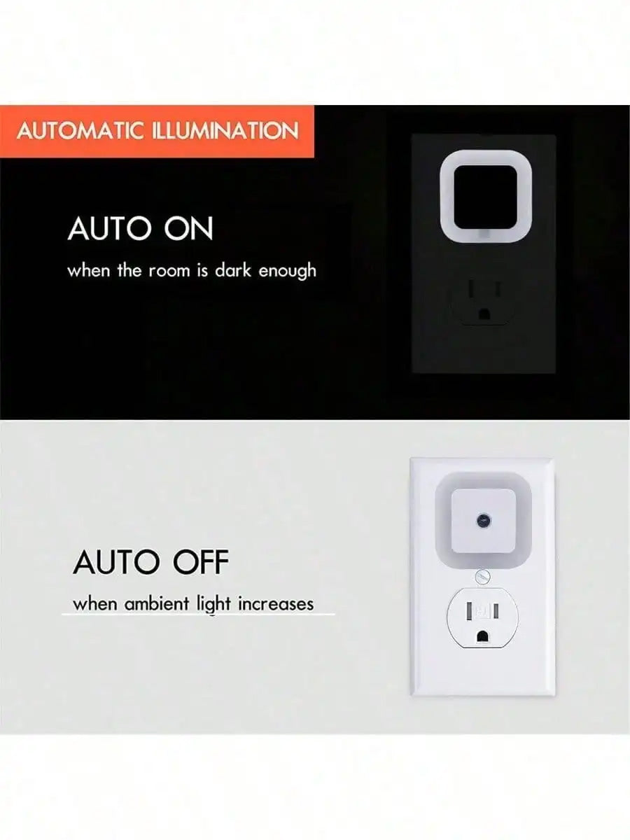 Auto On/Off Night Light — 4 Piece Set