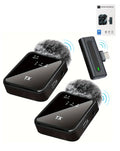 Lavelier Microphone with Built-In Battery Receiver for Vlogging — USB-C