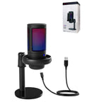 Wired RGB Desktop Computer Microphone