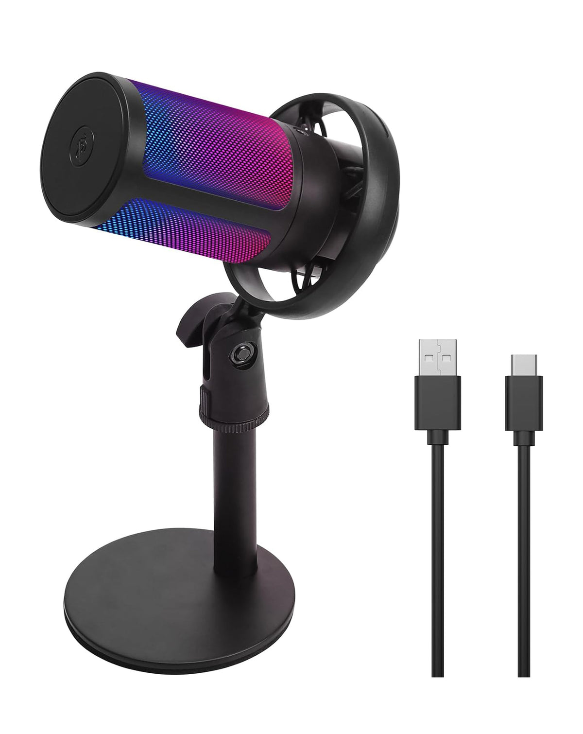 Wired RGB Desktop Computer Microphone