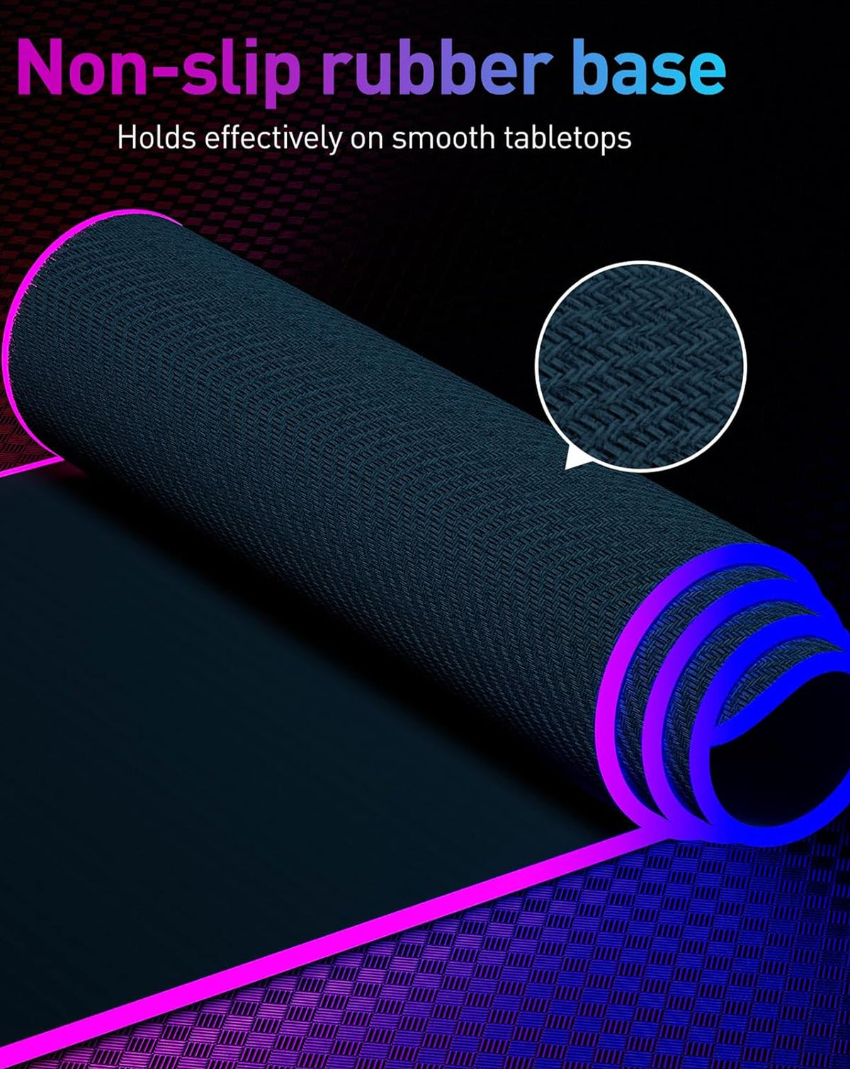 RGB Gaming Mouse Pad — 80x30cm, 3mm Thickness